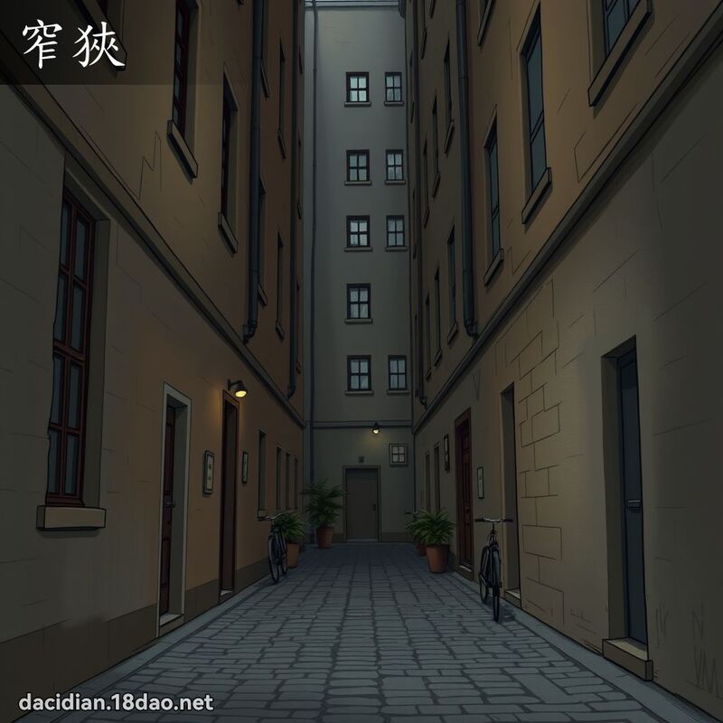窄狹 - 國語大辭典配圖