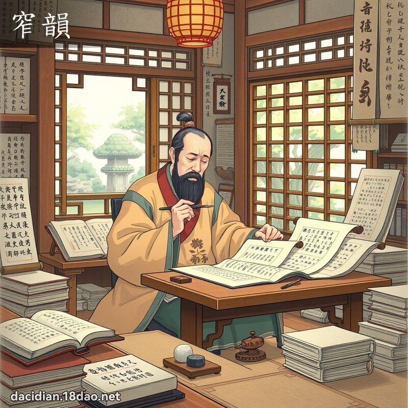 窄韻 - 國語大辭典配圖
