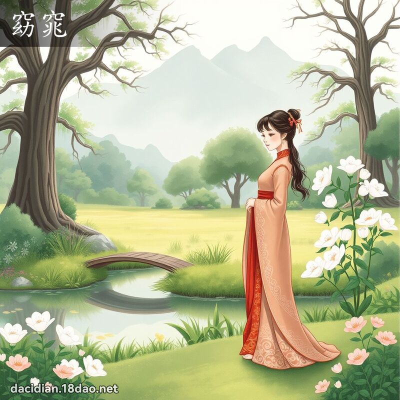窈窕 - 國語大辭典配圖