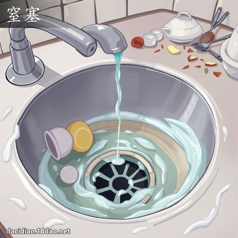 窒塞 - 国语大辞典配图