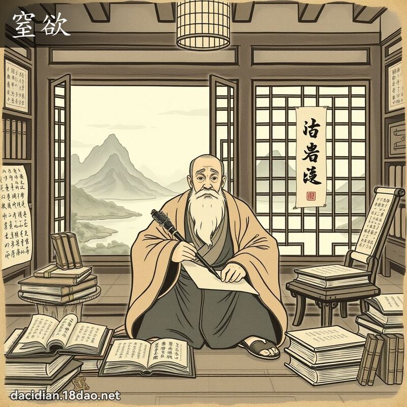 窒欲 - 國語大辭典配圖