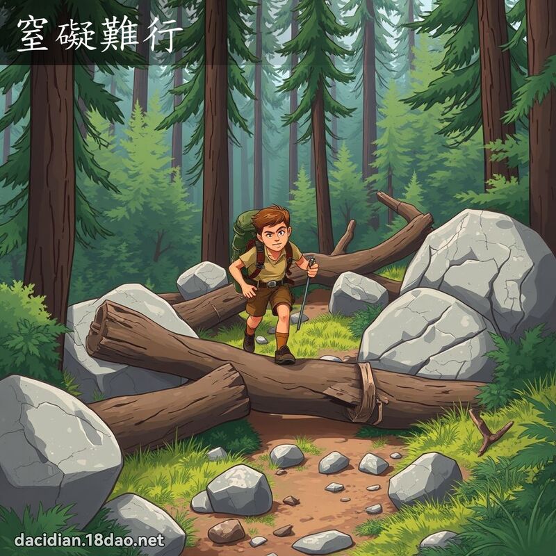 窒礙難行 - 國語大辭典配圖
