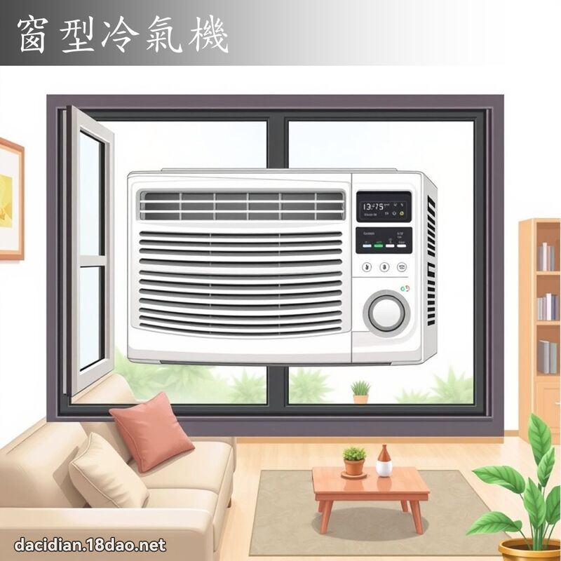 窗型冷氣機 - 國語大辭典配圖