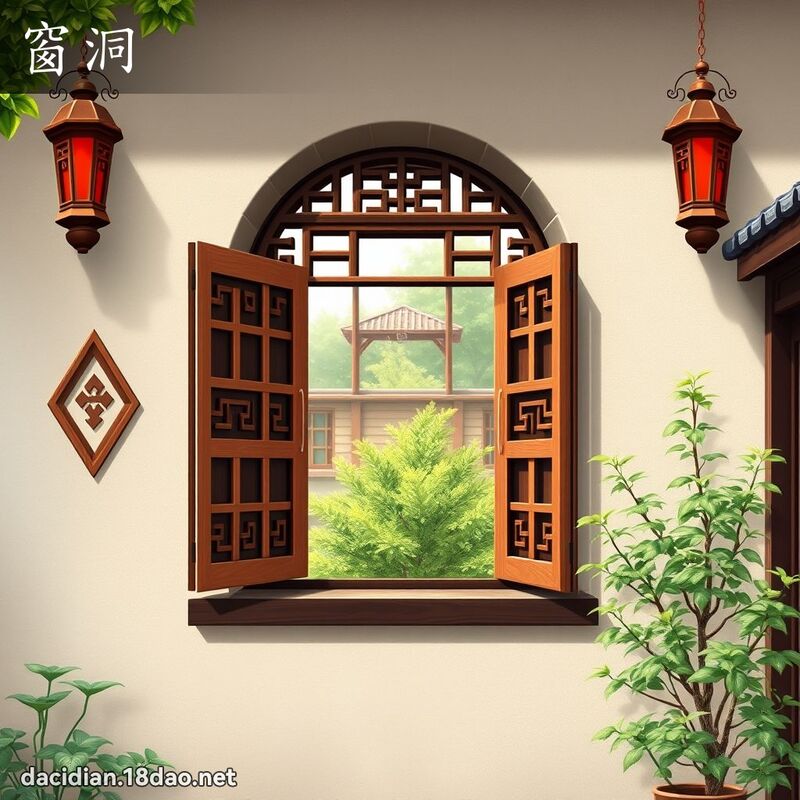 窗洞 - 国语大辞典配图