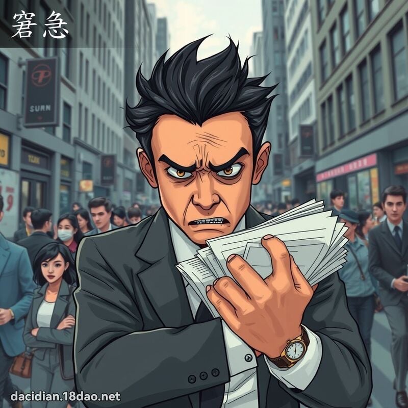窘急 - 国语大辞典配图