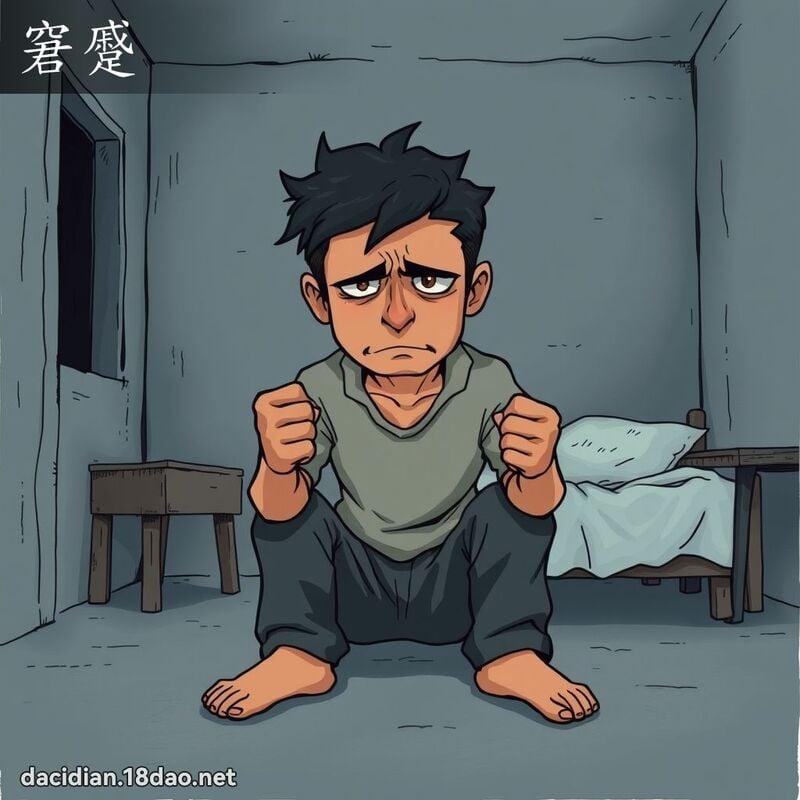 窘蹙 - 國語大辭典配圖