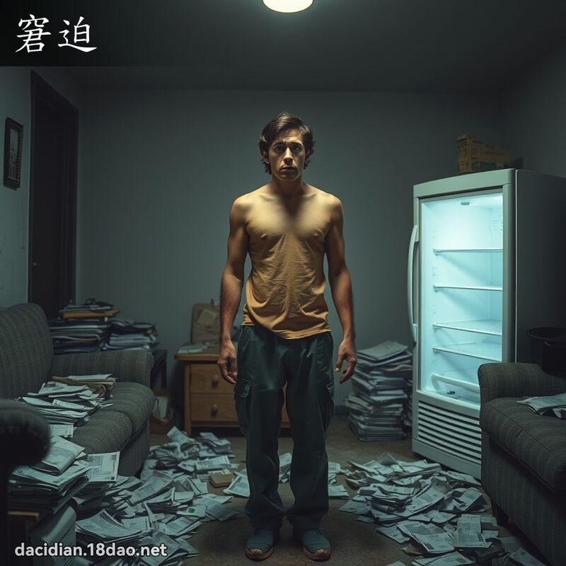 窘迫 - 國語大辭典配圖
