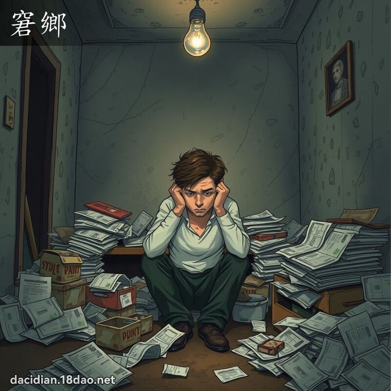 窘乡 - 国语大辞典配图