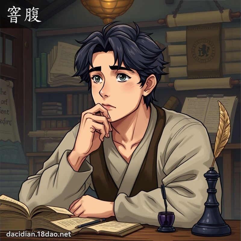 窨腹 - 国语大辞典配图