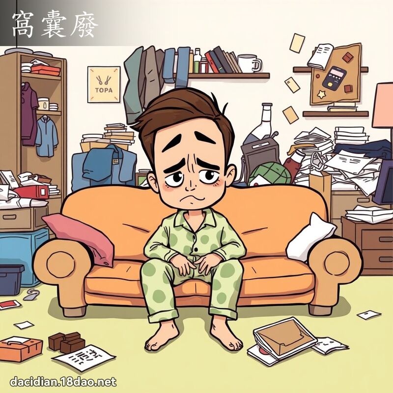 窩囊廢 - 國語大辭典配圖