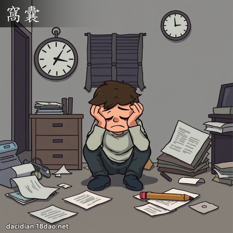 窝囊 - 国语大辞典配图