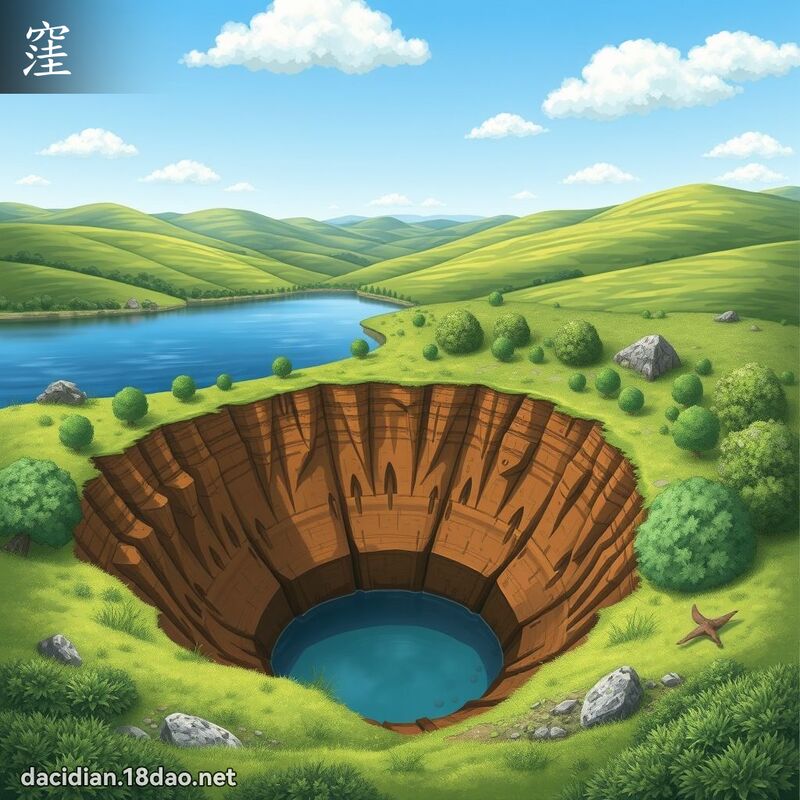 窪 - 國語大辭典配圖