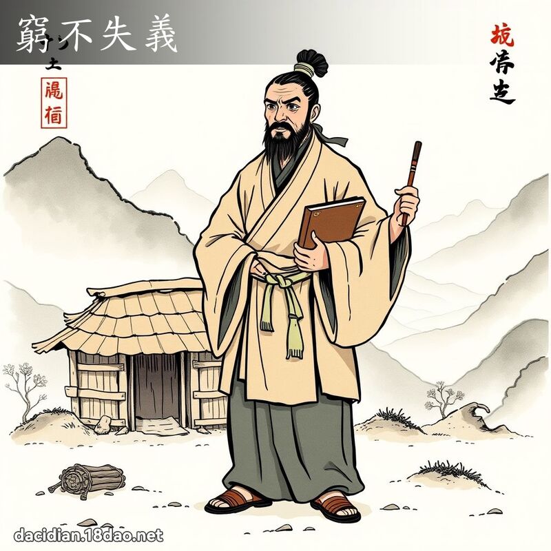 穷不失义 - 国语大辞典配图