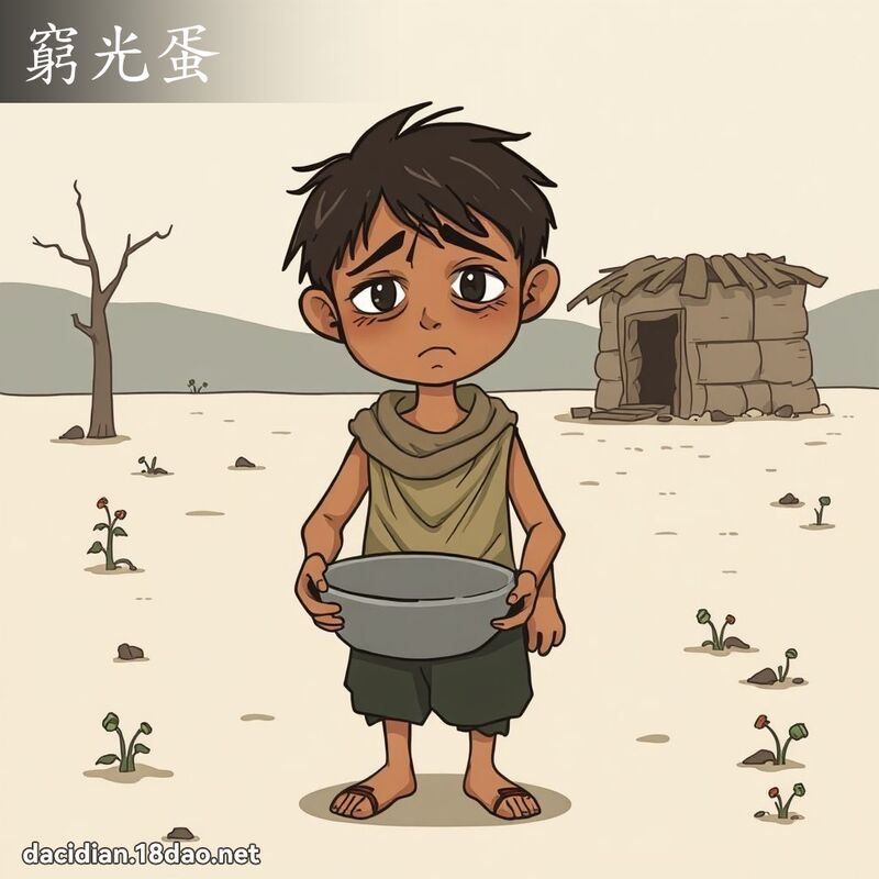 穷光蛋 - 国语大辞典配图