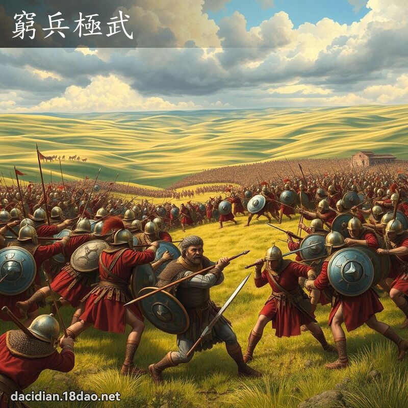 穷兵极武 - 国语大辞典配图