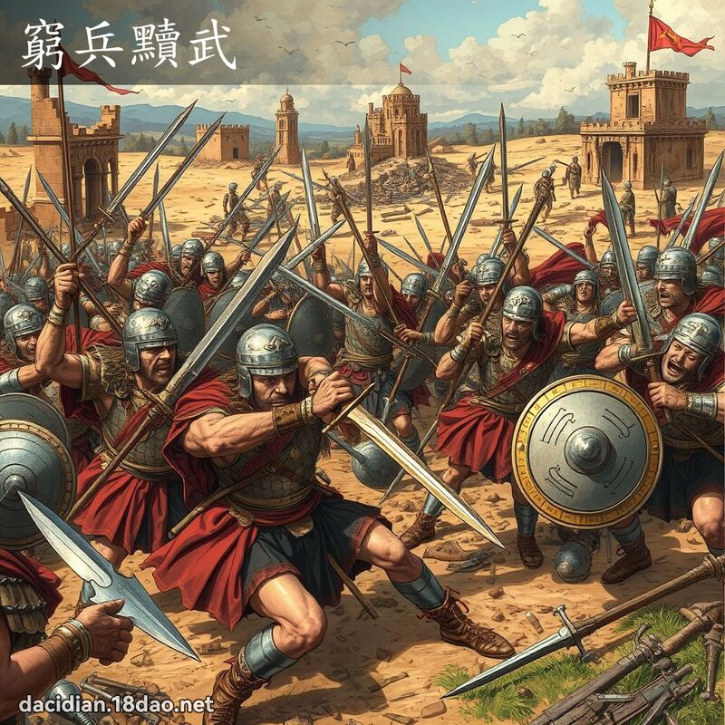 窮兵黷武 - 國語大辭典配圖