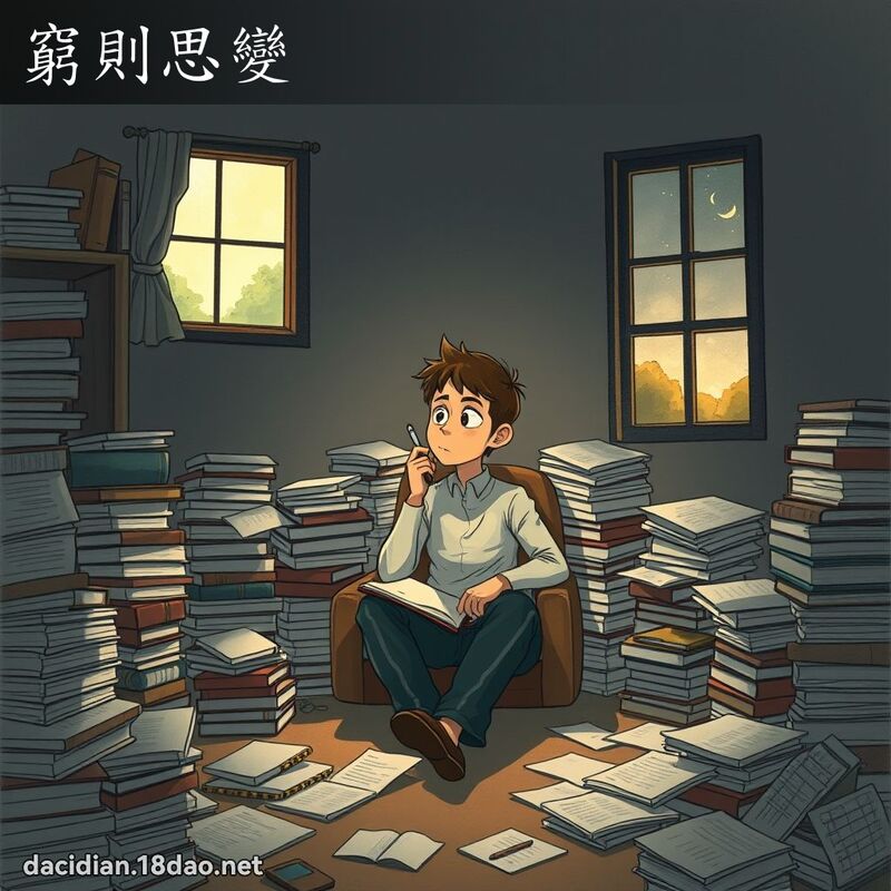 窮則思變 - 國語大辭典配圖