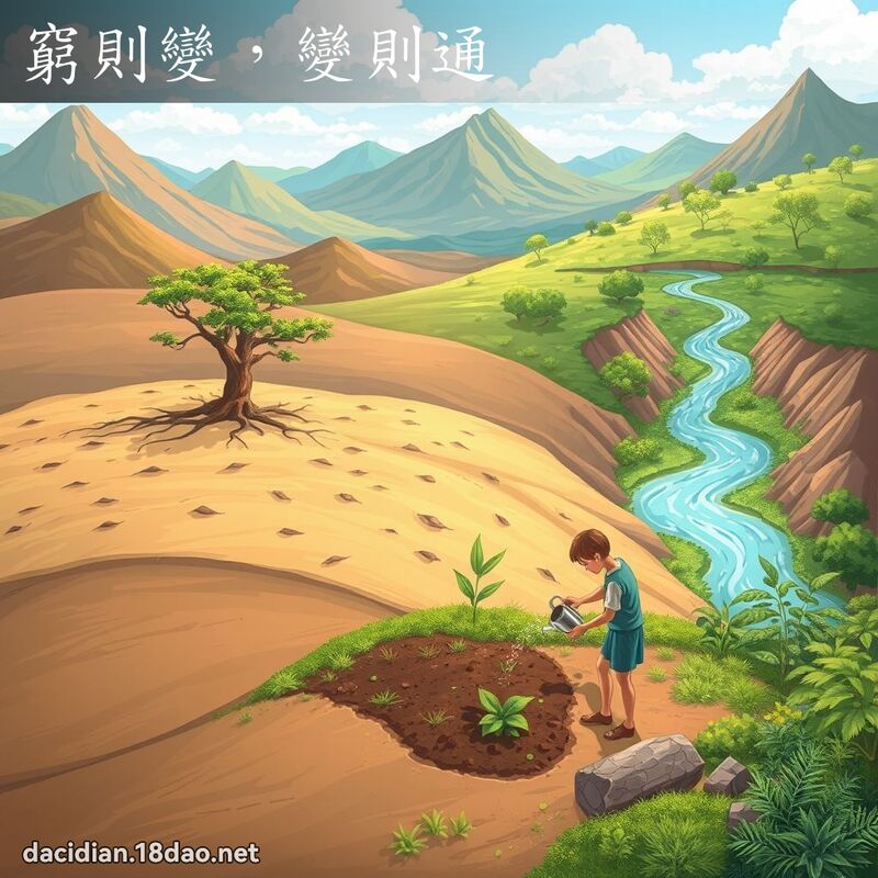 穷则变，变则通 - 国语大辞典配图