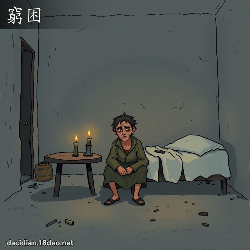 窮困 - 國語大辭典配圖
