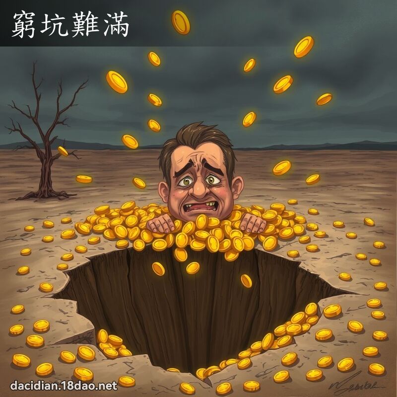 窮坑難滿 - 國語大辭典配圖