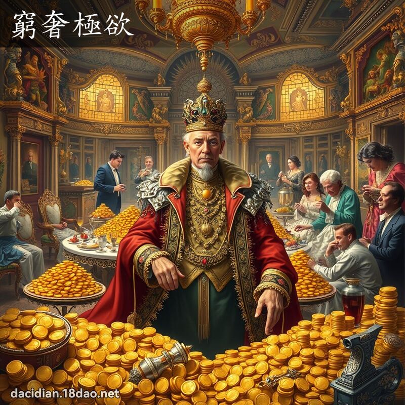窮奢極欲 - 國語大辭典配圖