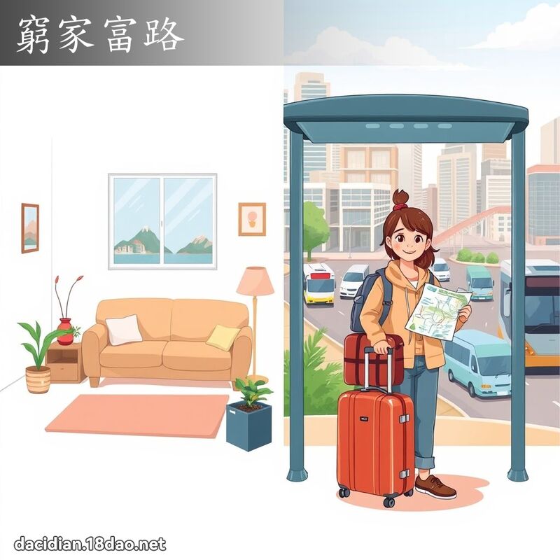 窮家富路 - 國語大辭典配圖