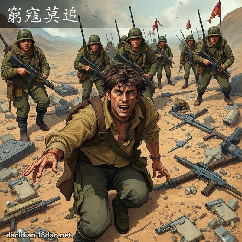穷寇莫追 - 国语大辞典配图