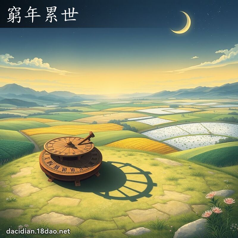 窮年累世 - 國語大辭典配圖