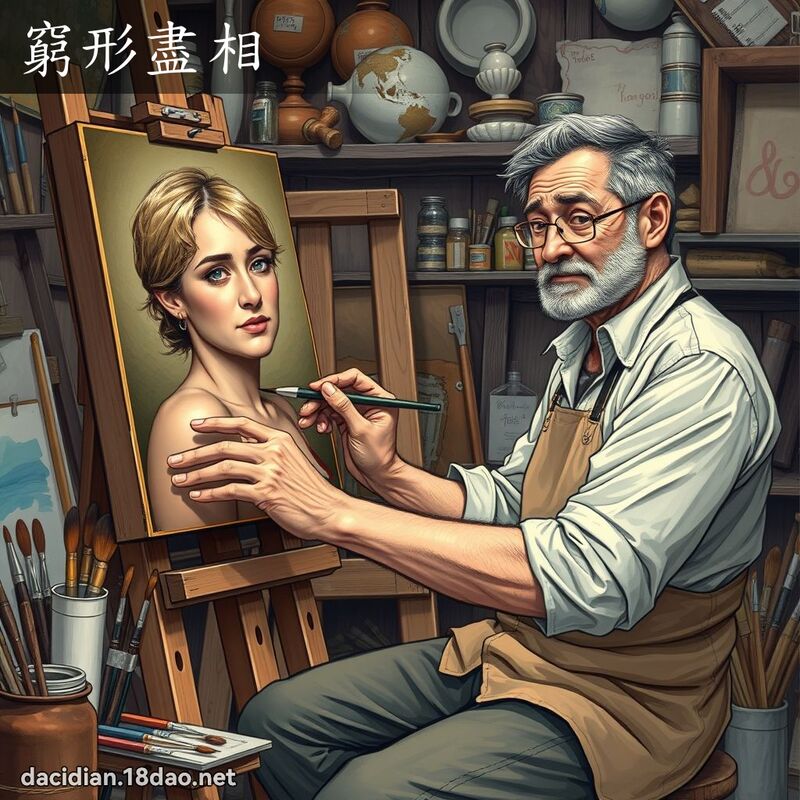 穷形尽相 - 国语大辞典配图