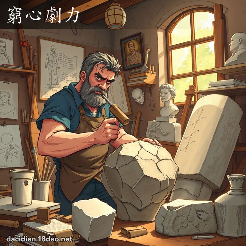 穷心剧力 - 国语大辞典配图