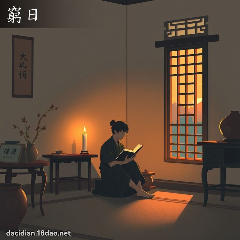 窮日 - 國語大辭典配圖