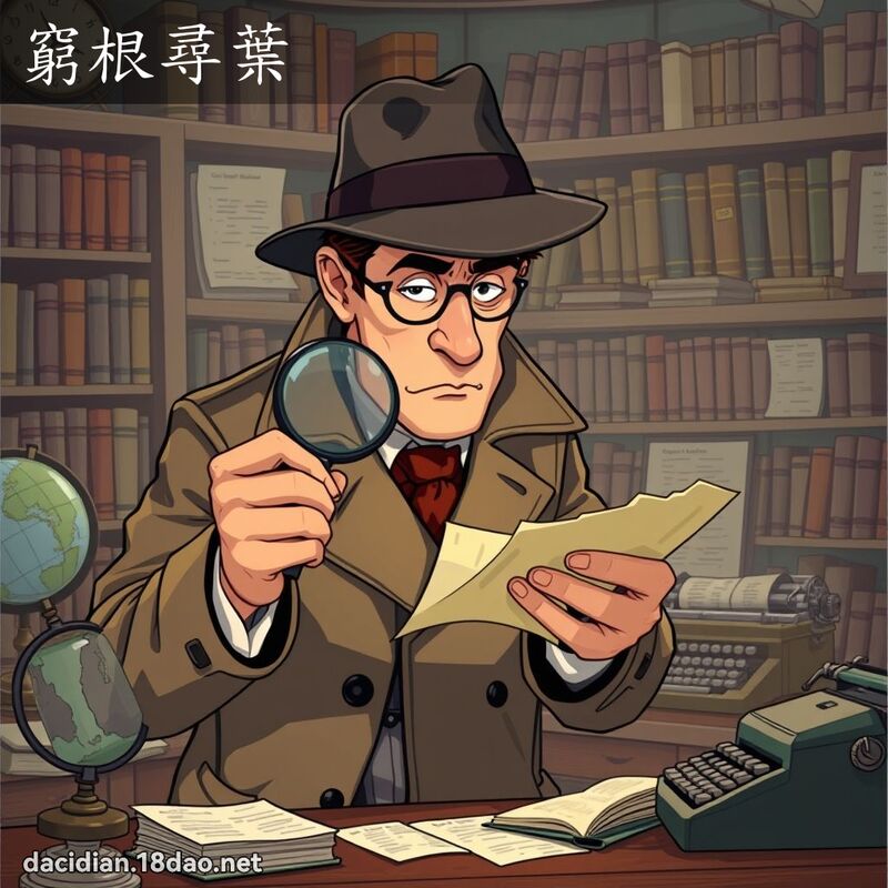 窮根尋葉 - 國語大辭典配圖