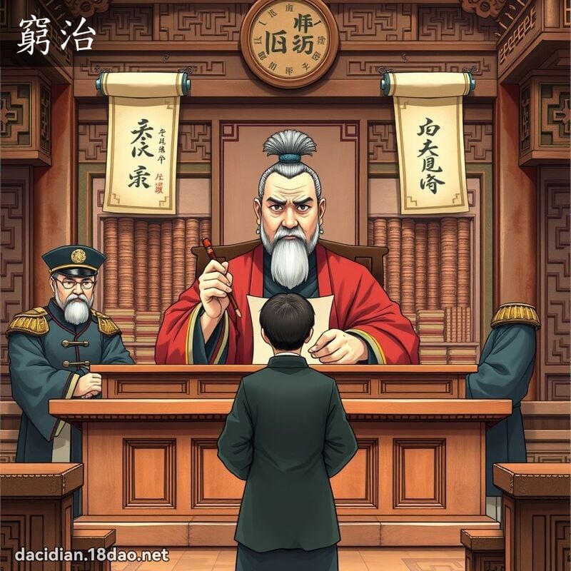 穷治 - 国语大辞典配图