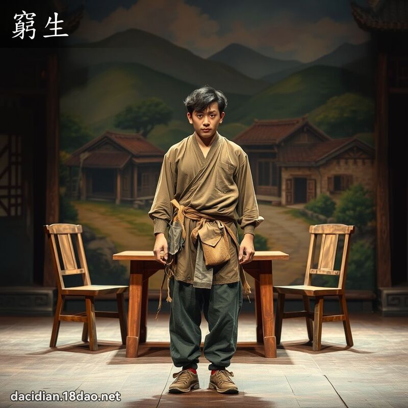 窮生 - 國語大辭典配圖