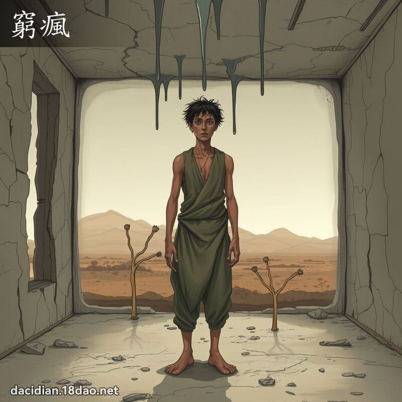 穷疯 - 国语大辞典配图