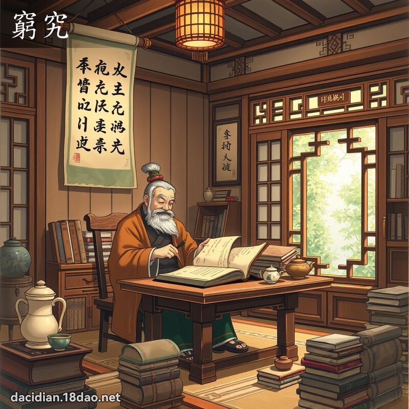 窮究 - 國語大辭典配圖