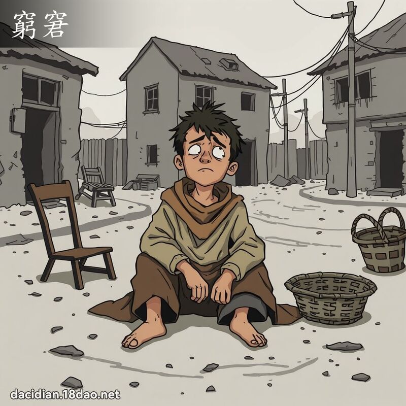 穷窘 - 国语大辞典配图