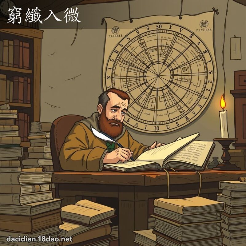 窮纖入微 - 國語大辭典配圖