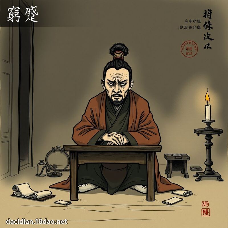 窮蹙 - 國語大辭典配圖