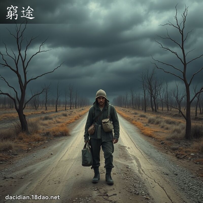 窮途 - 國語大辭典配圖