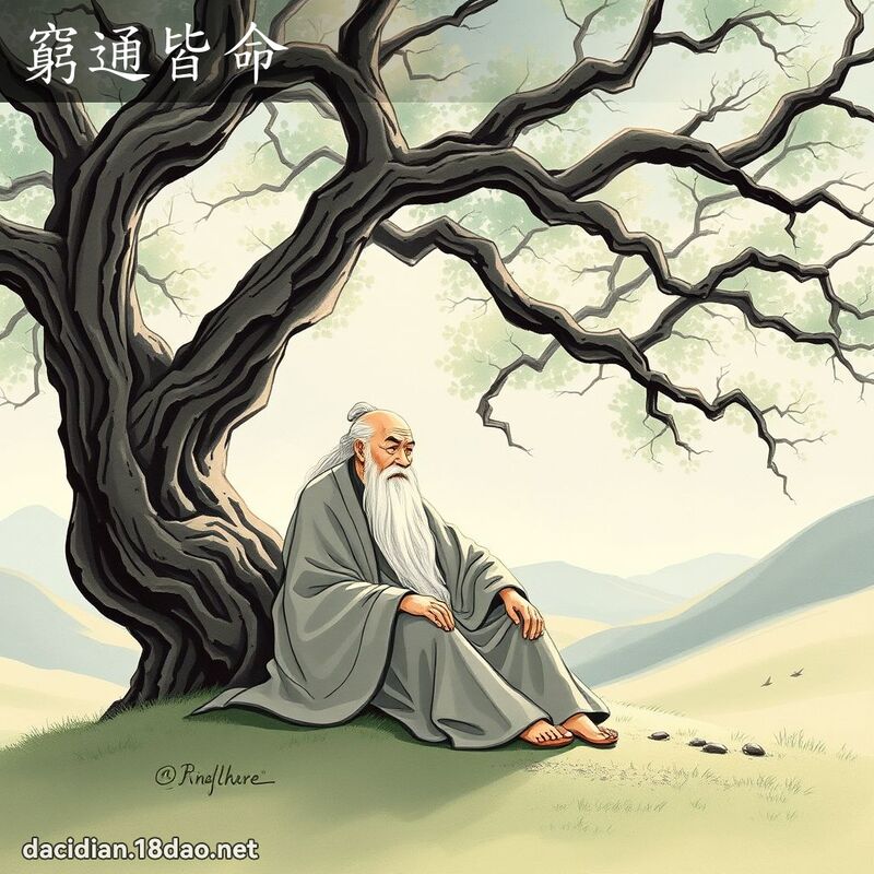 穷通皆命 - 国语大辞典配图