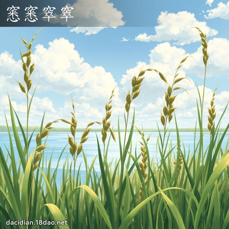 窸窸窣窣 - 國語大辭典配圖