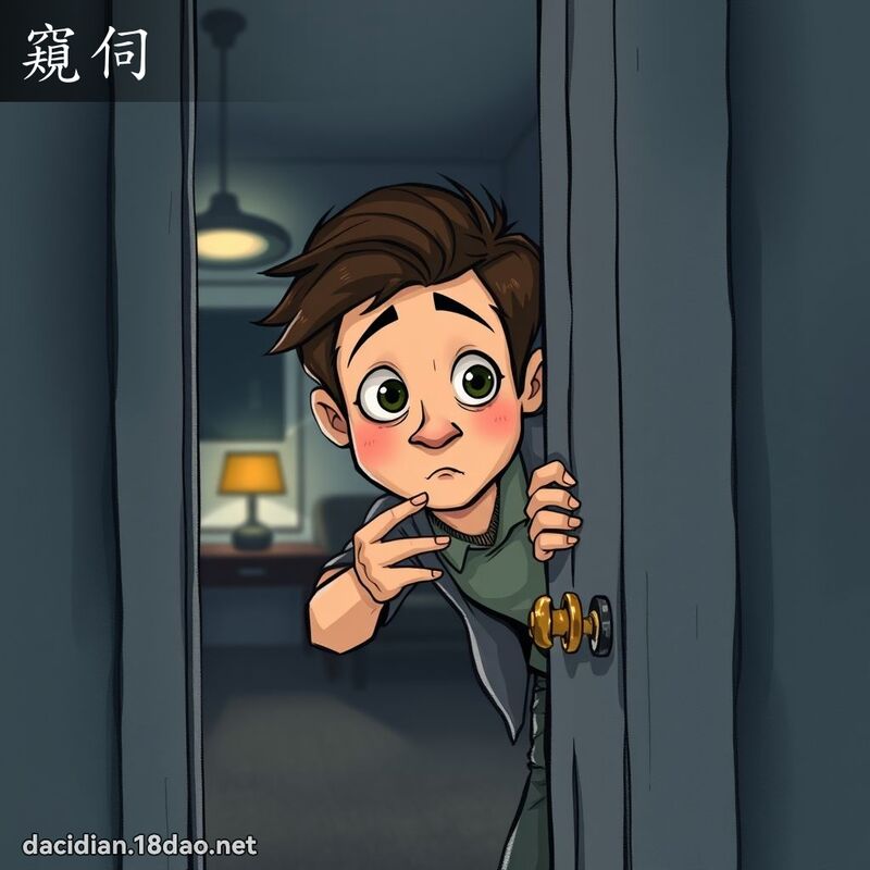 窥伺 - 国语大辞典配图