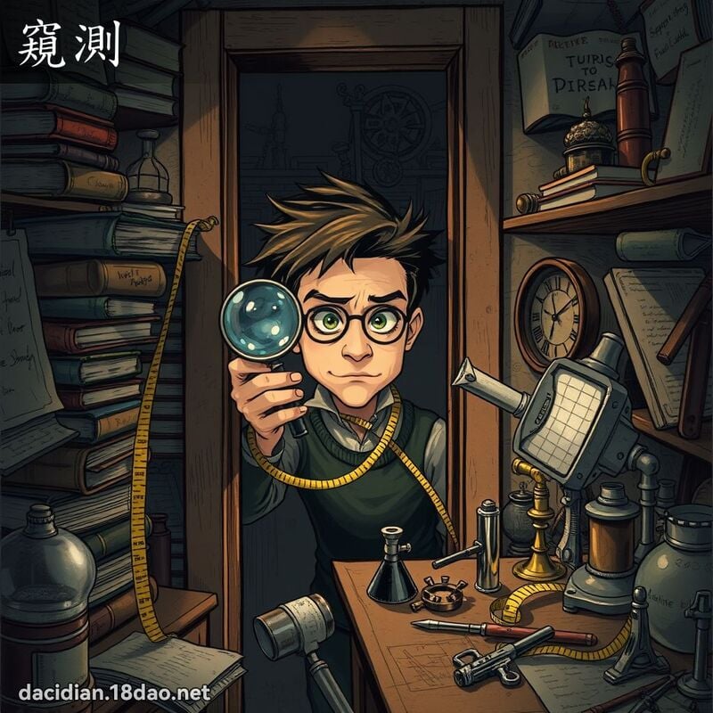 窥测 - 国语大辞典配图