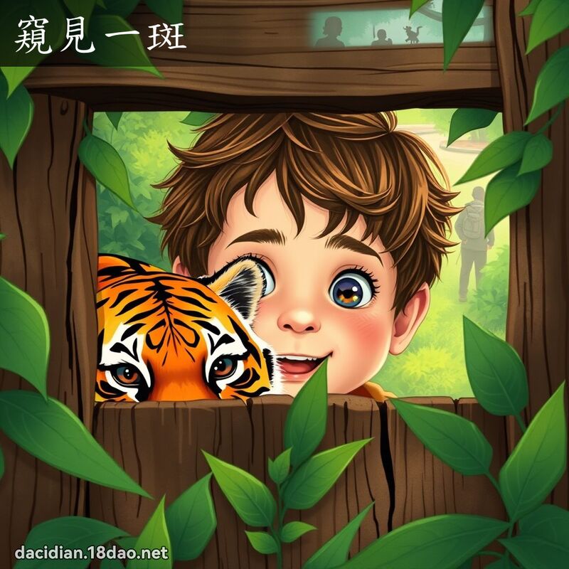 窺見一斑 - 國語大辭典配圖