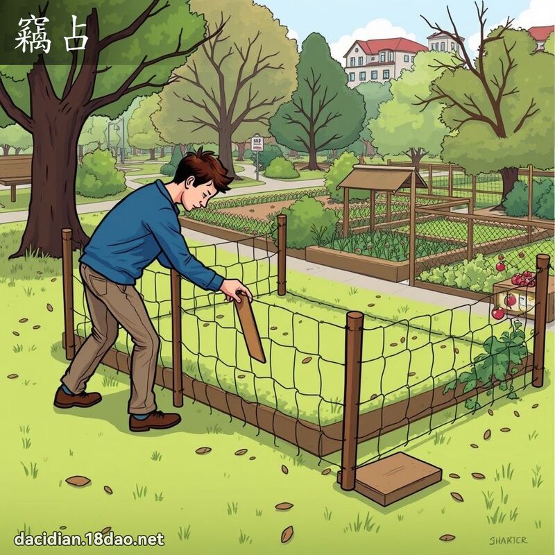 窃占 - 国语大辞典配图