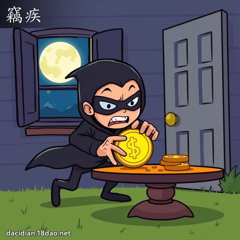 窃疾 - 国语大辞典配图