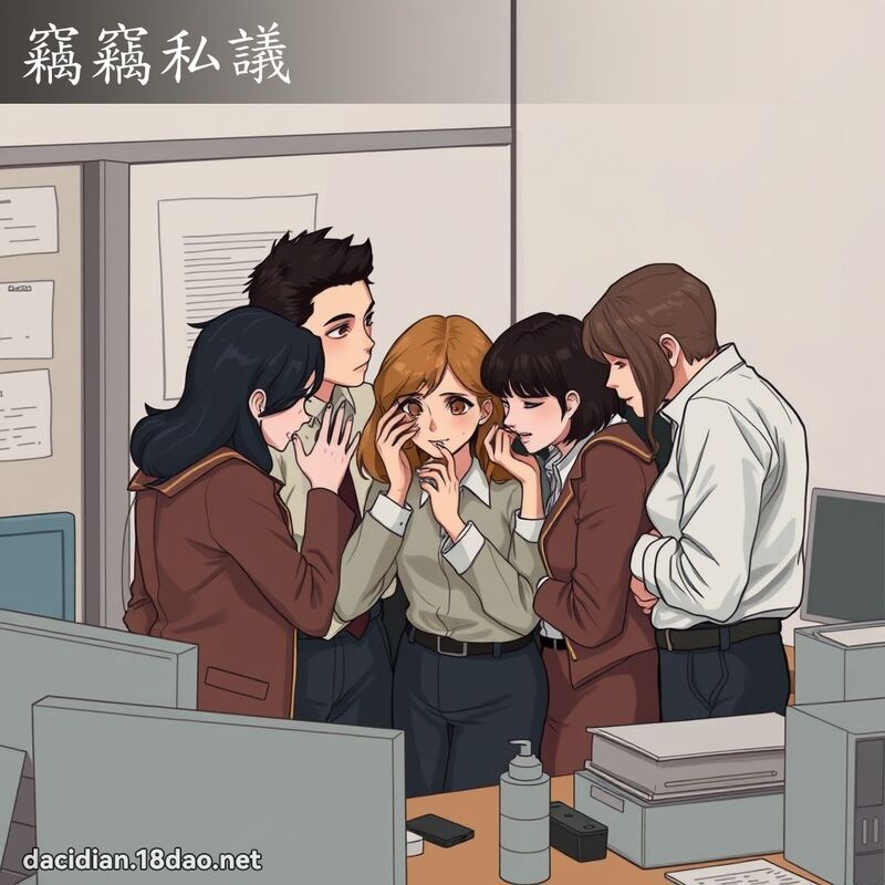 竊竊私議 - 國語大辭典配圖