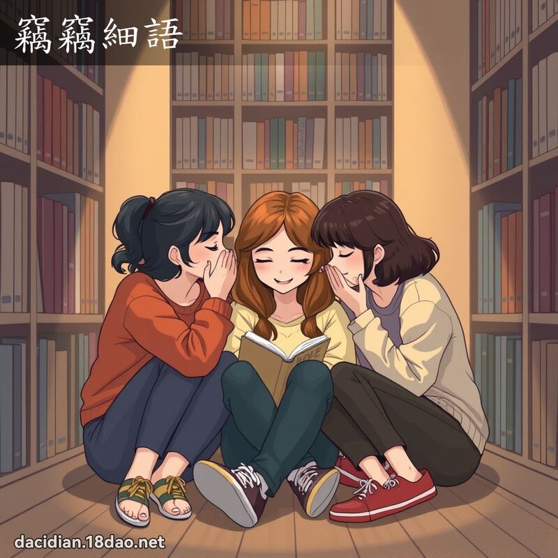 竊竊細語 - 國語大辭典配圖