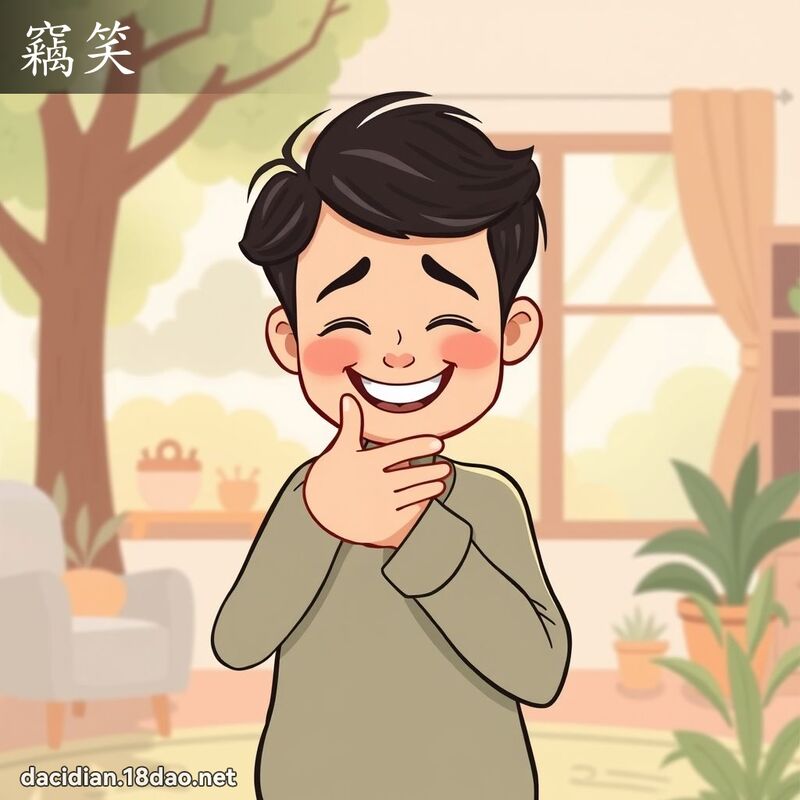 竊笑 - 國語大辭典配圖